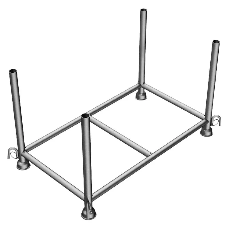 Stapelpalette und Lagergestell mit Füllmaß 1,30 x 0,70 x 0,70 m